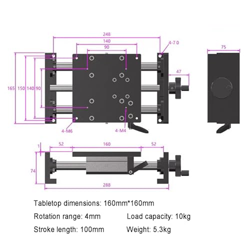 Actuador lineal de 100 mm para resolver ajustes de precisión en CNC 6