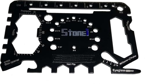 Stone Tone One ST1-MTC001A 52-In-1 Wallet Multitool Multifunction Tool Card Premium Gift Package - Credit Card Sized Tool With Bottle Opener thumb #2