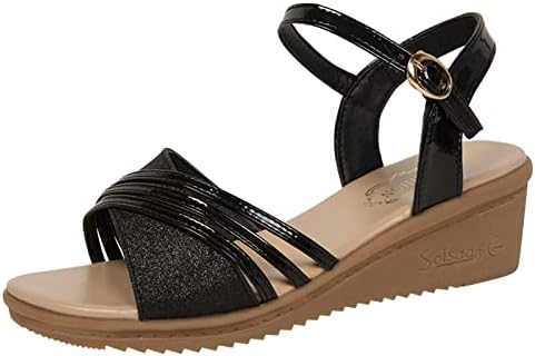 DFEK Womens Ladies mid Low Block Heel peep Toe Ankle Strap Strappy Party Sandals Size Womens Sparkle Diamante Low Mid Heel Sandals Wedding Bridal Prom Ladies Party
