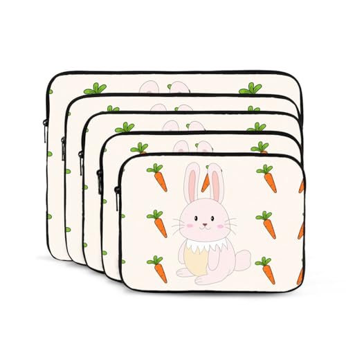 Smiling Rabbit Laptop Sleeve Case 15 Inch Suitable For Notebook Computer Tablet Traveling Carrying Simple Case2