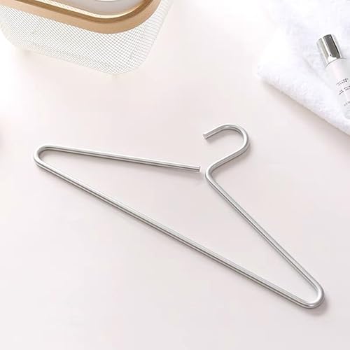 Premium Matte Seide Aluminium Kleiderbügel 6-Pack, 41.5cm Extra Smooth&Durable Metall Hemd Kleiderbügel, Aluminium Legierung Kleiderbügel, Kleidung Unterstützung, Kleidung Hang