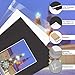 Golden State Art, Pack of 25 Black Pre-Cut 8x10 Picture Mat for 5x7 Photo with White Core Bevel Cut Mattes Sets. Includes 25 High Premier Acid Free Mats & 25 Backing Board & 25 Clear Bags