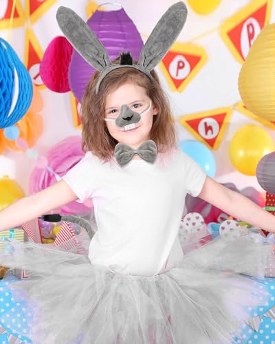 Set Disfraz Burro 5 Piezas con Accesorios para Niña miniatura 5