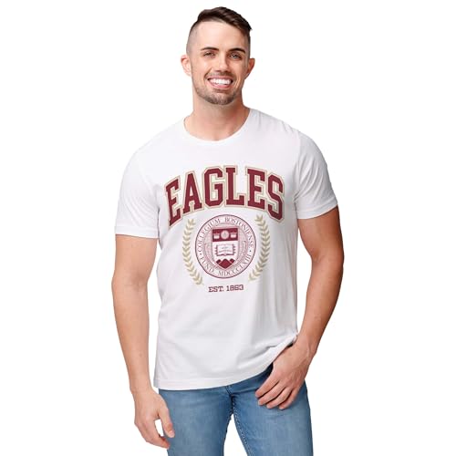 FOCO Boston College Eagles NCAA Mens Team Crest T-Shirt - White - XL