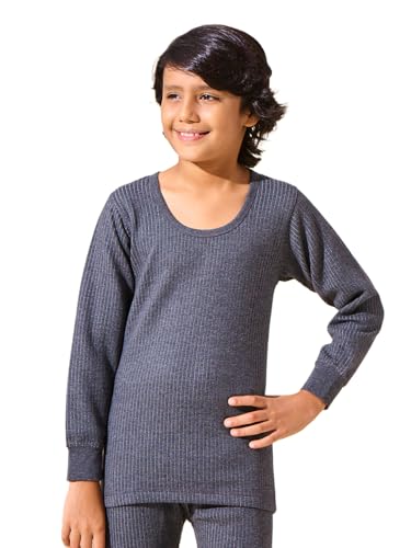 Image of Lux Inferno Kids Thermal Top | Full Sleeves Round Neck Warm Innerwear | Boys & Girls Winter Wear