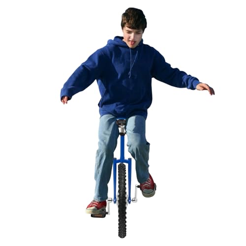 Image of DYNAMI Unicycle with Excellent Steel Frame,Leakproof Tire,Adjustable Height,Curved PU Seat,Mute Bearing,Anti-Slip Designs,for Outdoor Sports Fitness Exercise