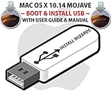 Mac OS Mojave 10.14 Installer Bootable USB - MacOS Recovery Upgrade Update OSX Operating System 16Gb Flash Drive Disc w/ Manual Guide