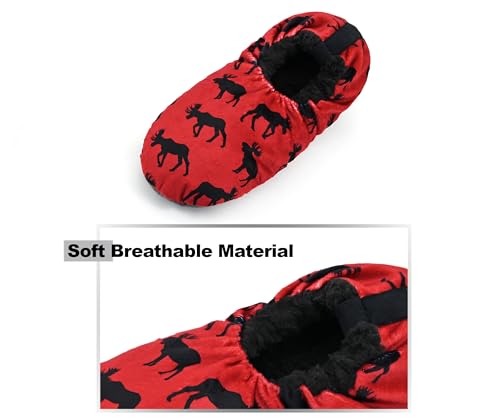 Keyela Mens Slipper Socks With Non Skid Bottoms, Warm Slipper Socks With Grippers For Men, Fuzzy House Slippers3