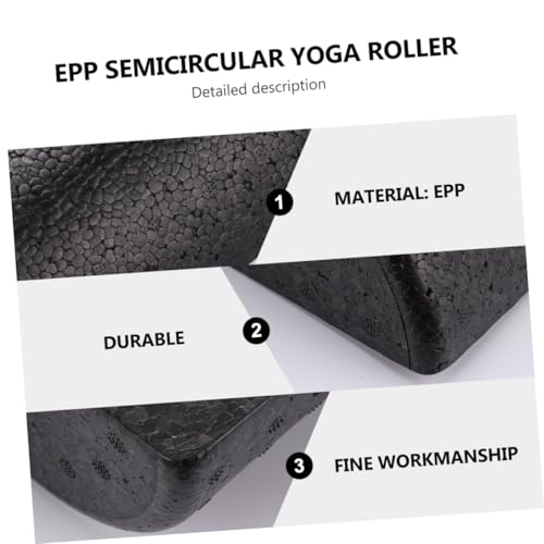 TEHAUX 2pcs Epp Half-Round Yoga Column Roller Massage Foam Roller para Relajación Muscular, Rehabilitación y Masaje de Tejido Profundo Fitness miniatura 3