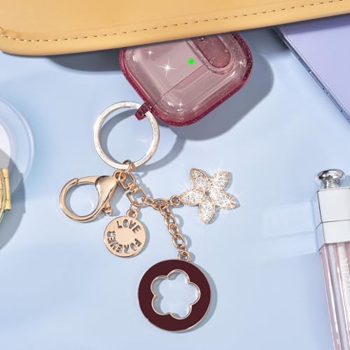 Image of (with Safety Lock) VISOOM 2025 Clear Cases for Airpods iPods 4 Case Cover Women, Bling Airpod iPod 4 Case Soft 4th Gen Air Pods iPods Cases with Keychain for Apple Headphones Airpods4 Generation