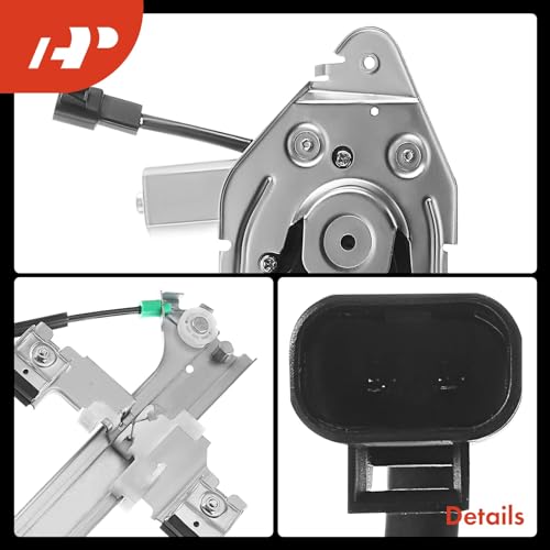 A-Premium Rear Driver Side Power Window Regulator with Motor (2-Pin) by A-premium - Image 8