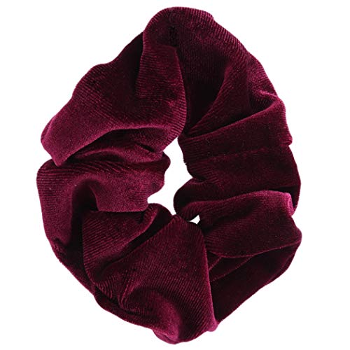 ICUTEDIY Charme En Peluche Velours Cheveux Chouchous Élastiques Chouchous Cravates Cordes Chouchou Pour Femmes Filles Cheveux Accessoires, vin rouge Cover