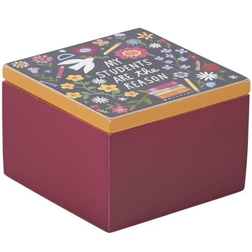 Boîte à charnière Teach Love Primitives by Kathy, cadeau idéal pour enseignant