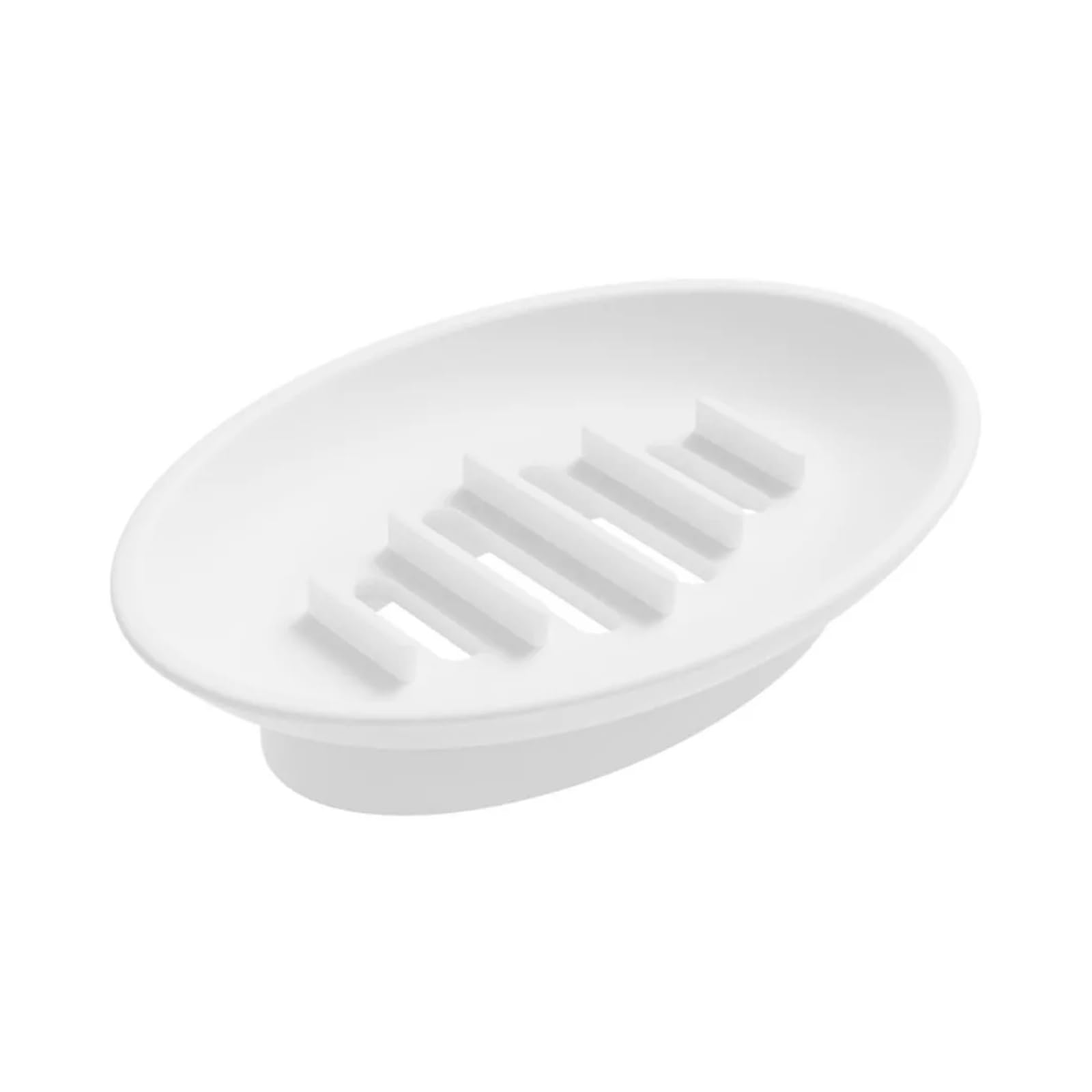 Silicone Soap Box Household Storage Rack Soft Drain Holder Bathroom Dormitory Organizer Accessories(WHITE)