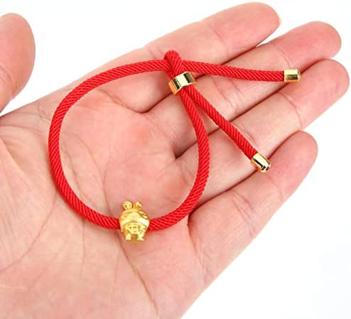USHOBE Year of The Rabbit 2023 Bracelet Chinese New Year Bracelets Zodiac Animal Hand Chain Braided Rope Bracelets Lucky Red String Bracelet for Women New Years Jewelry Gifts