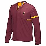 adidas Cleveland Cavaliers NBA Maroon 2016-17 Authentic On-Court Team Issued Pro Cut Warm Up Jacket...