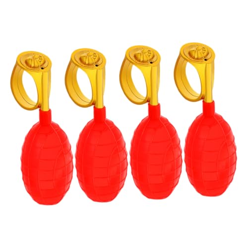 SUPVOX Lot De 4 Anneaux De Pulvérisation d'eau Jouet Anneau d'eau Portatif À Bouton Unique pour Farce Poisson D'Avril Fêtes Et Jeux De Groupe Accessoire De Fête Amusant