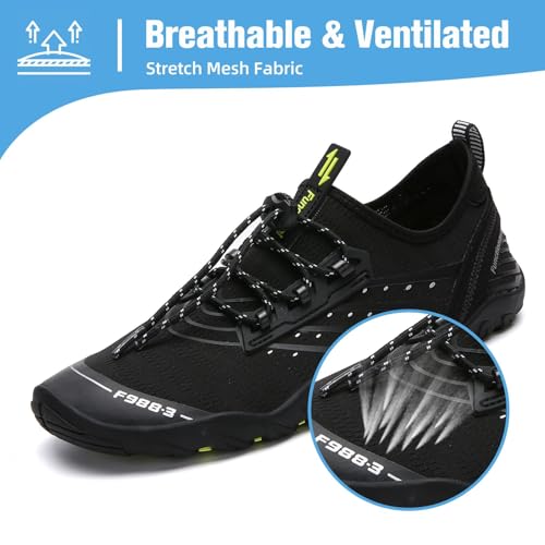 Image of Mishansha Water Shoes for Women Men, Quick-Dry Barefoot Swim Shoes with Drainage Holes, Lightweight Aqua Shoe for Beach Pool River Boating Yoga Walking