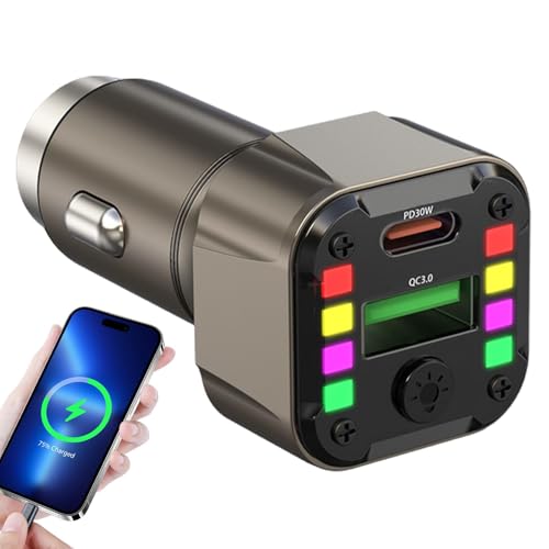 Cargador de coche de 50W Tipo C contra batería baja en viajes largos