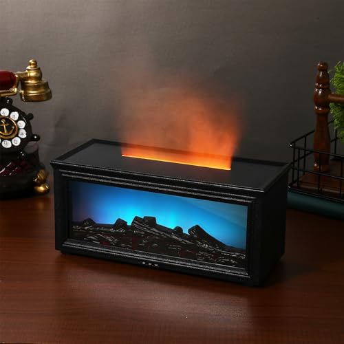 Difusor aromático eléctrico GARVALON con efecto llama y luz LED miniatura 7