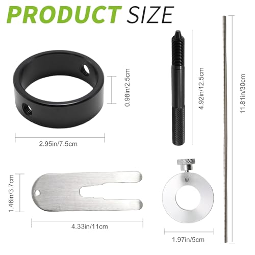 Image of Fork Service Tool Kit, 2Pcs Type 1 Universal Fork Oil Level Tool, Fork Spring Compressor Fits Most Street and Inverted Fork Motorcycles