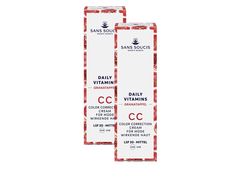 Sans Soucis - Daily Vitamins - Granatapfel CC Cream - Anti-Müdigkeit LSF 20-2x30 ml