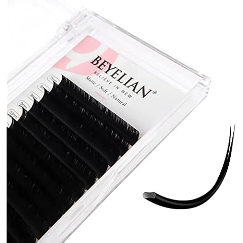 BEYELIAN Eyelash Extensions, Individual Lashes, 0.15mm C Curl 7-15mm Super Matte Classic Lash Extensions, Ellipse Flat Eyelash Extension, Mixed Tray for Professional Salon Use Cover
