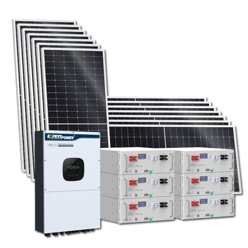 ExpertPower 30KWH 7560W 48V Solar Power System Kit | LiFePO4 48V 600Ah Battery, 7560W Solar Panels, 10KW Hybrid Solar Inverter, 100A MPPT Controllers | Off Grid, Residential, Home, Cabin, Back Up