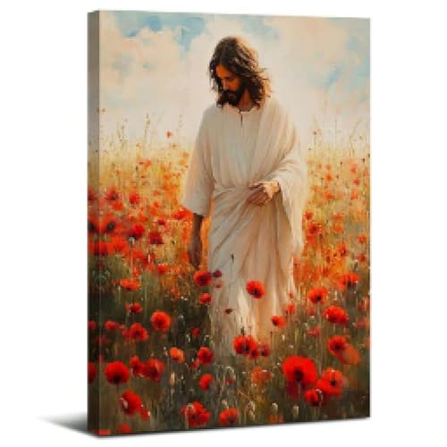 Décoration murale toile Jésus pour raviver un salon vide