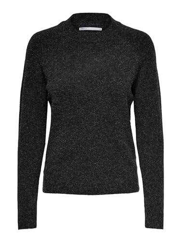 ONLY Damen Basic Strickpullover | Einfarbiger Knitted Stretch Sweater |...