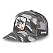 [ X ] Capslab Gorra para hombre y mujer, Dragon Ball Z, gorra Trucker, Sangoku, cómoda y atlética, gris, Talla única