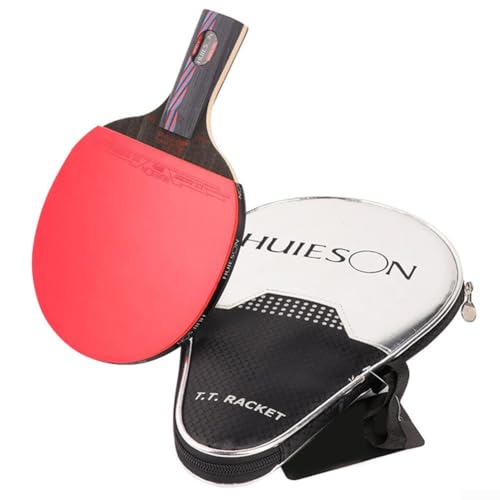 Pagaia da ping pong su misura per concorrenti seri, leggera, ad alta elasticità (manico corto)