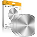 Upgrade 3 Pack Espresso Puck Screen for Breville Espresso Machine Ninja Cafe Luxe, 430 Stainless Steel 0.2mm Ultra-Thin Portafilter Filter Screen, 53.3mm