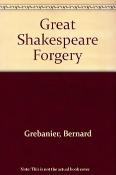 Hardcover The great Shakespeare forgery Book