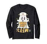 Photo Gallery night shift crew halloween cute ghosts infermiera crew maglia a manica Photo Gallery night shift crew halloween cute ghosts infermiera crew maglia a manica