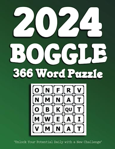 Boggle 2024 Puzzle Book: Unlock Your Potential Daily with a New Challenge , Enjoy 366 puzzles , 8.50 x 11 in, Puzzles & Solutions.
