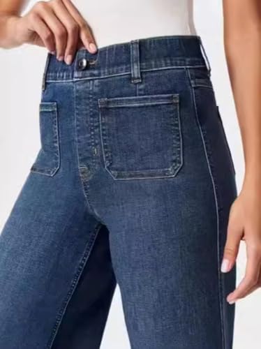 2025 New Obormi Tummy Control Wide Leg Jeans, Obormi Cropped Jeans, High Waisted Croppeds Pants for Women3