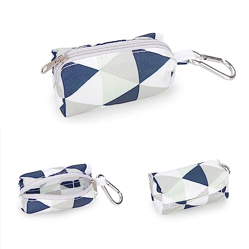 Image of Diaper Bag Dispenser with 80 Disposable Unscented Waste Bags (4 Refill Rolls) for Baby and Toddler Poop or Dirty Clothes (Triangle)