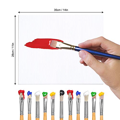 image for Fixwal Canvas Panels - 11x14 Inch/9 Pack Artist Painting Canvas Boards