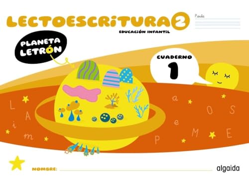 Portada de Planeta Letrón Lectoescritura Nivel 2 Cuaderno 1 Pauta 4 Años Años)