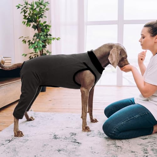 Image of Lelepet Dog Recovery Suit for Rear Legs, Surgery Onesie, Cone Alternative