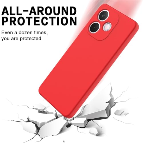 Image of Back Cover for Oppo A5 Pro 4G / A5 Pro 5G | Full Camera Protection | Premium Liquid Silicon Case | Flexible Bumper Case for Oppo A5 Pro 4G / A5 Pro 5G (Red)