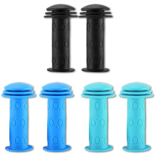 SMLOPLOM Fahrradgriffe Kinder, 6 Stück (3 Paare) Scooter Griffe, 22mm Lenkergriffe Kinderfahrrad, Rutschhemmend und Stoßdämpfend, Geeignet für Fahrräder, Roller, Schwarz, Hellblau, Dunkelblau SMLOPLOM Fahrradgriffe Kinder, 6 Stück (3 Paare) Scooter Griffe, 22mm Lenkergriffe Kinderfahrrad, Rutschhemmend und Stoßdämpfend, Geeignet für Fahrräder, Roller, Schwarz, Hellblau, Dunkelblau