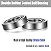 R10-2RS Bearing 5/8-inch x 1-3/8-inch x 11/32-inch Double Rubber Sealed Ball Bearing Precision Radial Ball Bearing R10-2RS (4 Pack)