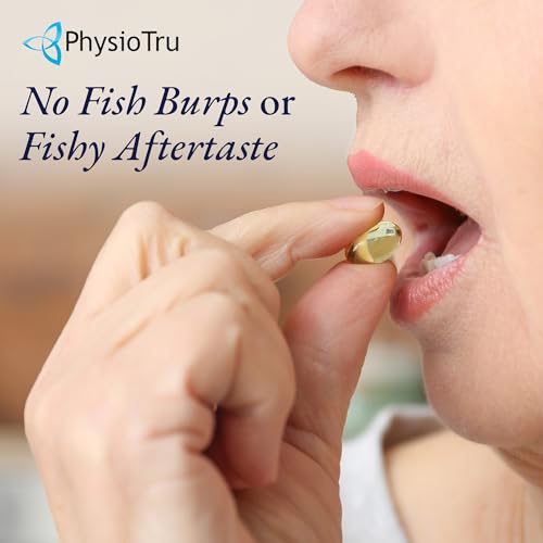 Physio Omega 3 DPA, DHA, EPA Wild Caught Pure Menhaden Fish Oil Supplement, 60 Softgels