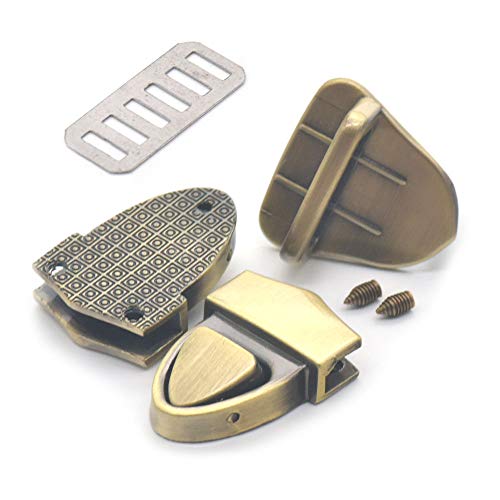 Bluemoona 2 Sets - 26mm Closure Catch Locks Tuck Leather