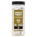 Soeos Lemongrass Powder 7 ounce (198g), Lemongrass Herb, Lemon Powder Bulk, Freshly Ground Dried Lemon, Natural, Non-GMO Verified, Kosher, Flavorful Herb for Tea