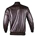 Mens Leather Bomber Jacket – Real Lambskin Leather Bomber Jackets for Men Dark Brown