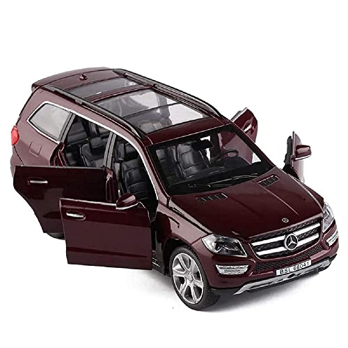 Image of Exclusive Alloy Metal Pull Back Die-Cast Car Diecast Metal Pullback Toy Car with Openable 6 Doors,Light Music Boys Gifts Toys (1:32 Mrcedes Benz GL500 - Multicolor)