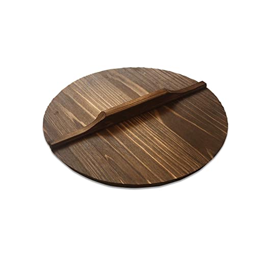 Wok de hierro hecho a mano, 36 cm con tapa y utensilios miniatura 3
